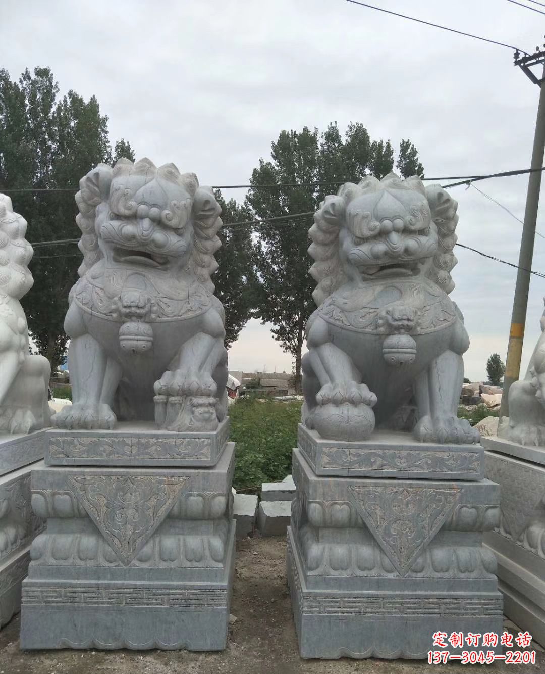 太原青石狮子象征力量的传统精灵