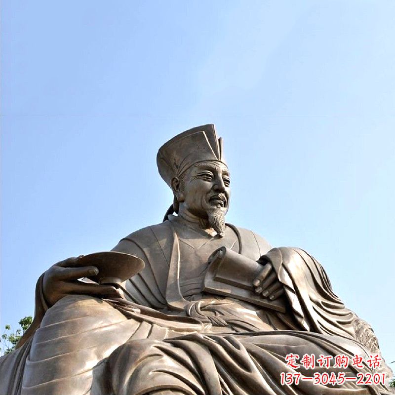 太原历史名人北宋文坛领袖欧阳修铸铜雕塑
