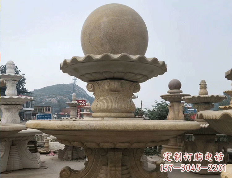太原石雕汉白玉喷泉