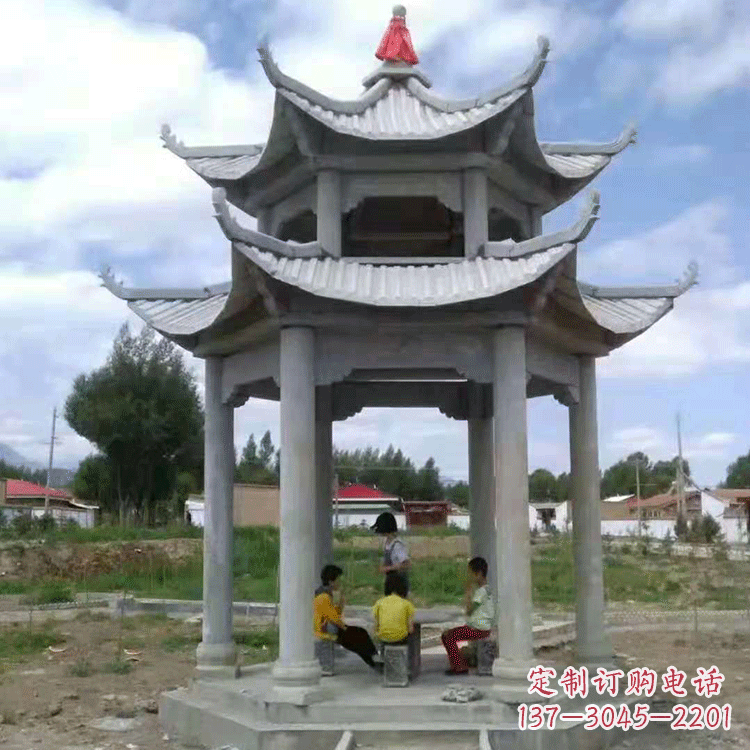 太原中式庭院石凉亭