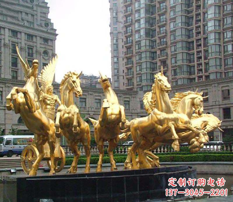 太原八马群阿波罗铜雕