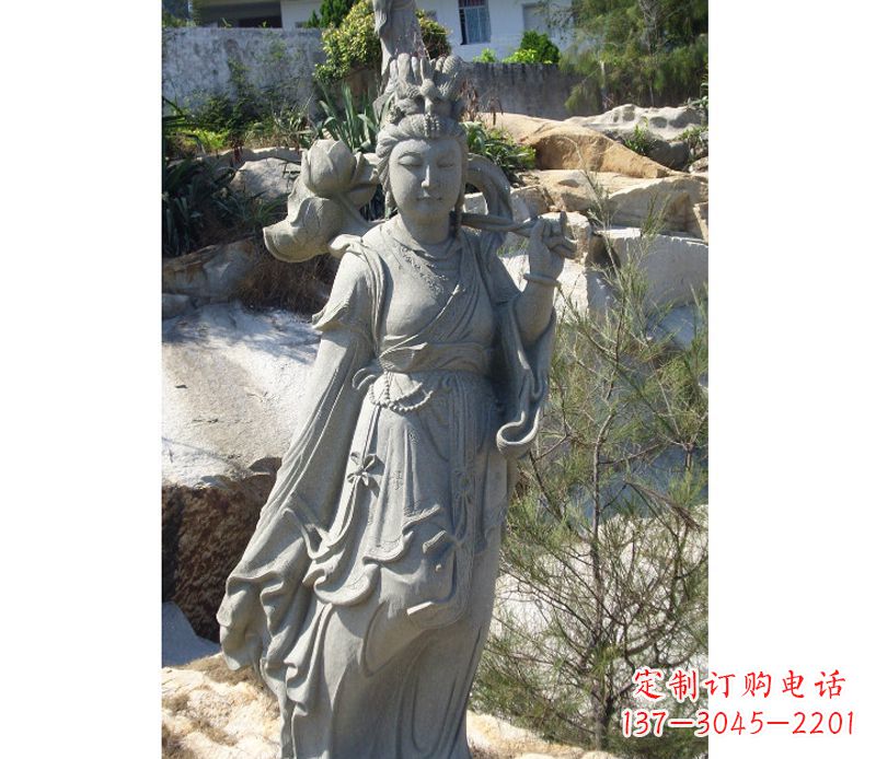 太原八仙何仙姑石雕