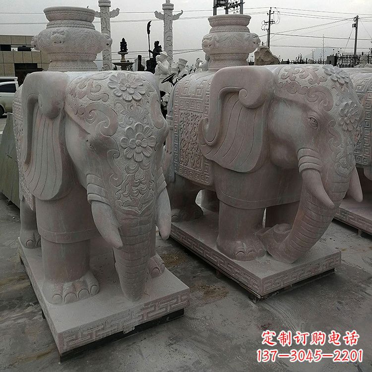 太原宝瓶(保平安)石雕大象
