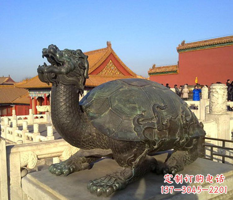 太原北京故宫龙龟铜雕摆件