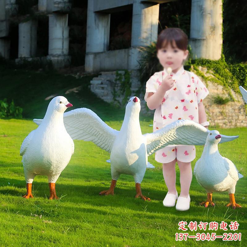 太原北京街头雕塑少女与和平鸽