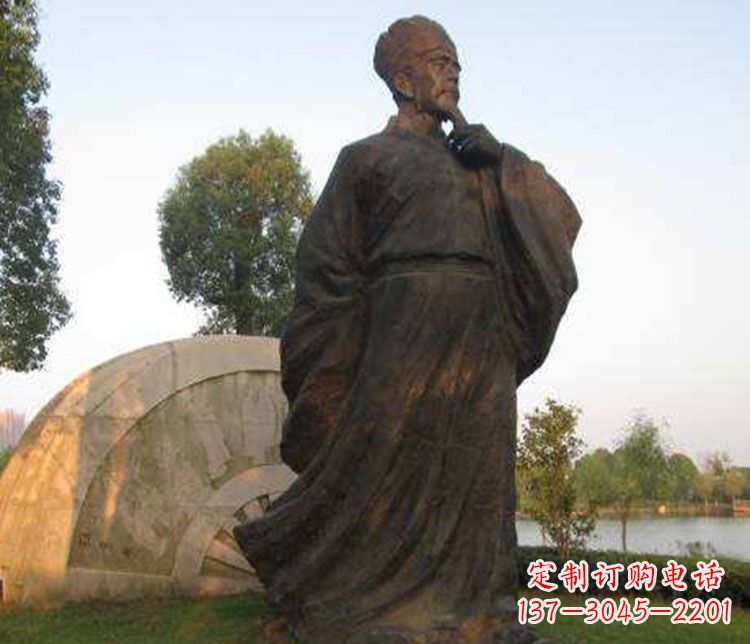 太原北宋文学家欧阳修铜雕