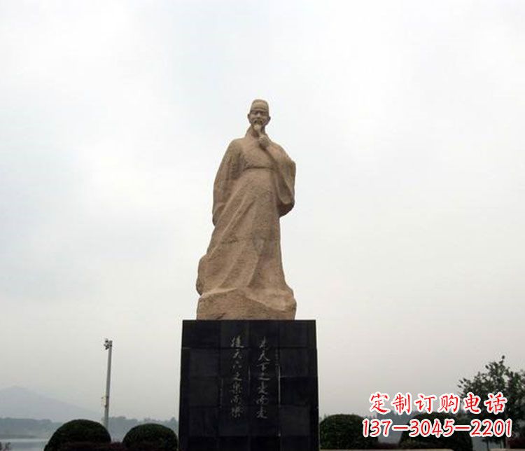 太原北宋政治家范仲淹石雕
