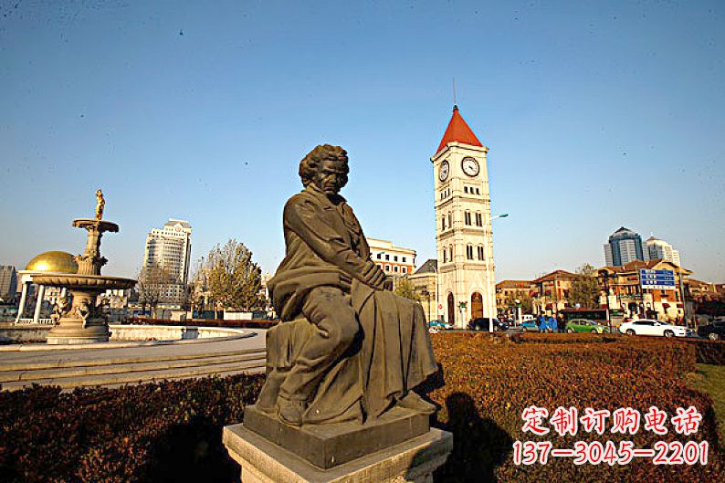 太原贝多芬头像雕塑-城市文化名人雕像