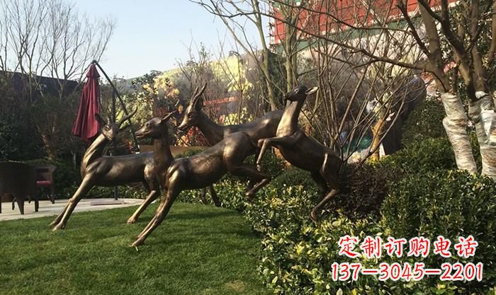 太原奔跑的小鹿铜雕