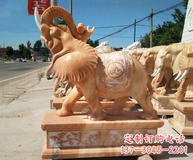 太原大象石雕,给你美好的祝愿