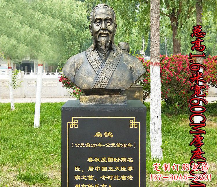 太原“扁鹊”古代名医铜雕系列让古老的经典传承下去
