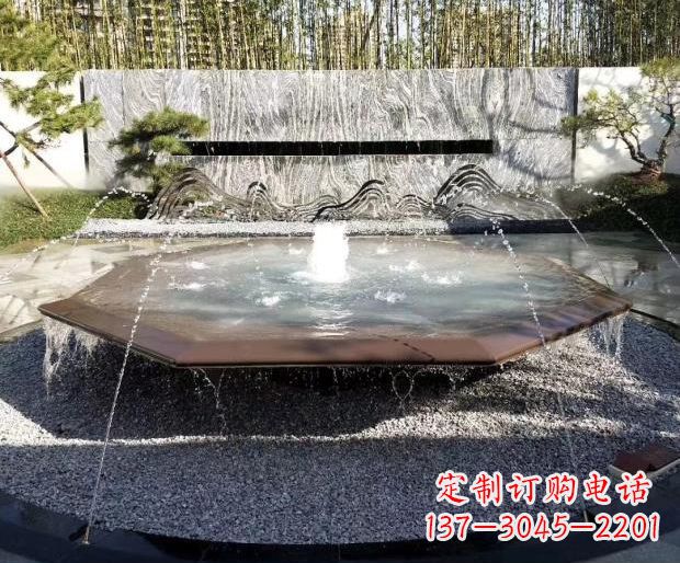 太原别墅不锈钢假山雕塑