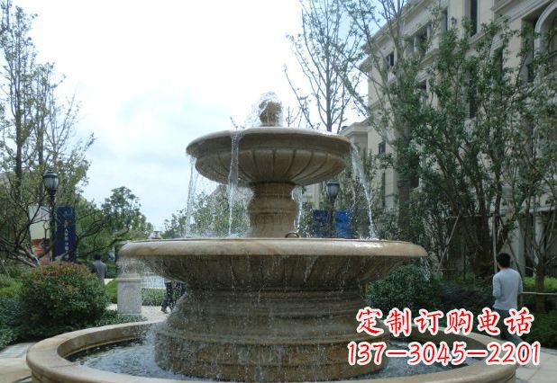 太原别墅景观大型喷泉石雕 (3)