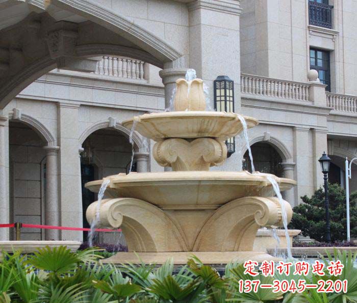 太原别墅景观欧式喷泉石雕_1