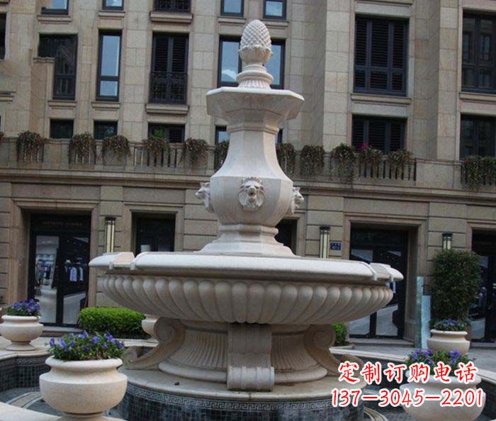 太原别墅景观欧式喷泉石雕_2