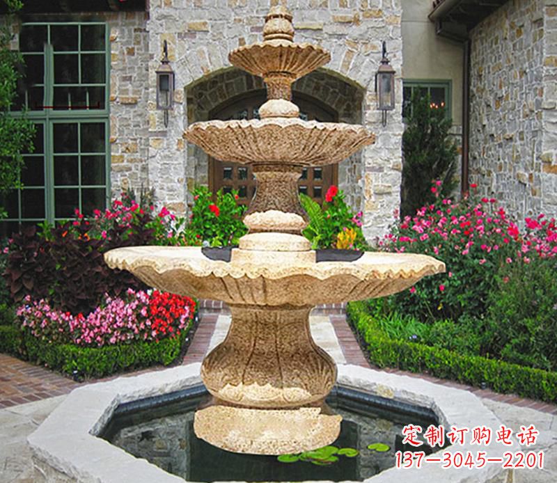 太原别墅石雕喷泉 (2)