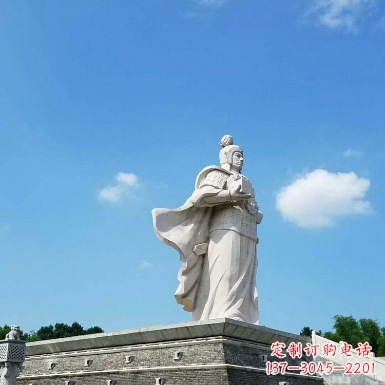 太原兵仙韩信汉白玉石雕-景区古代著名将领军事家雕像