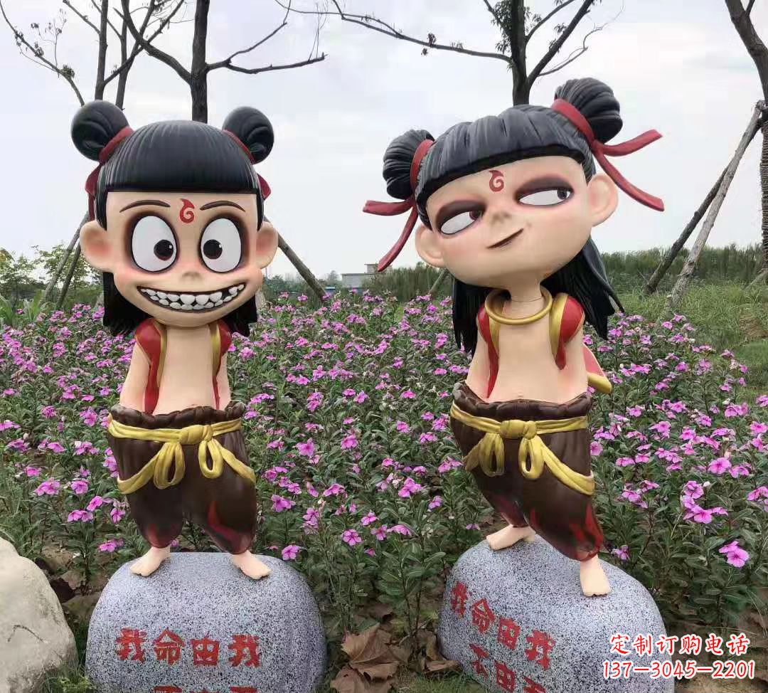 太原玻璃钢彩绘哪吒