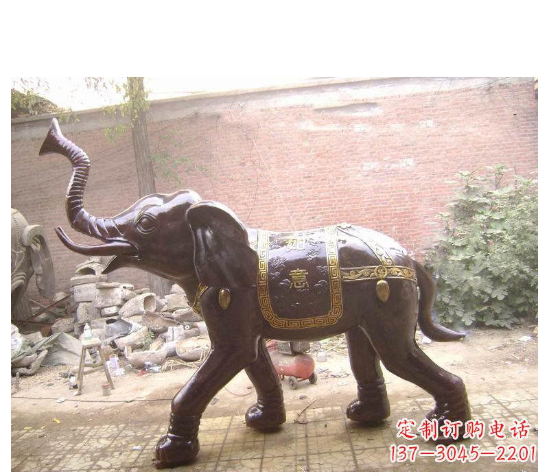 太原玻璃钢大象坐骑雕塑