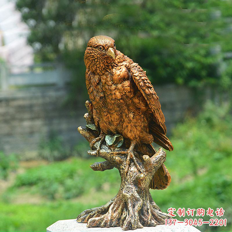 太原玻璃钢仿铜仿真老鹰雕塑