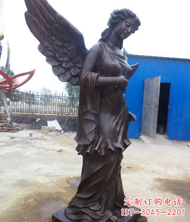 太原玻璃钢仿铜欧式女人雕塑