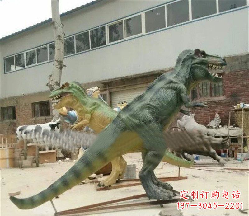 太原玻璃钢仿真恐龙公园动物雕塑