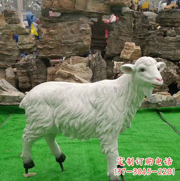 太原玻璃钢绵羊雕塑