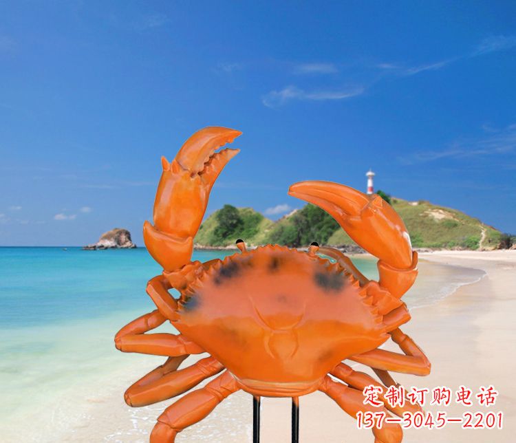 太原玻璃钢仿真螃蟹雕塑