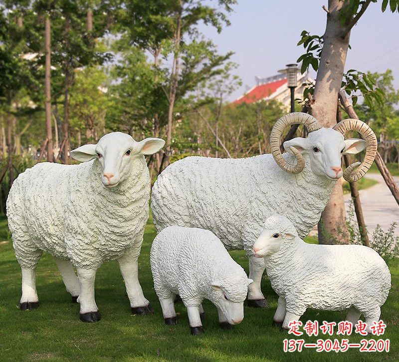 太原玻璃钢仿真山羊