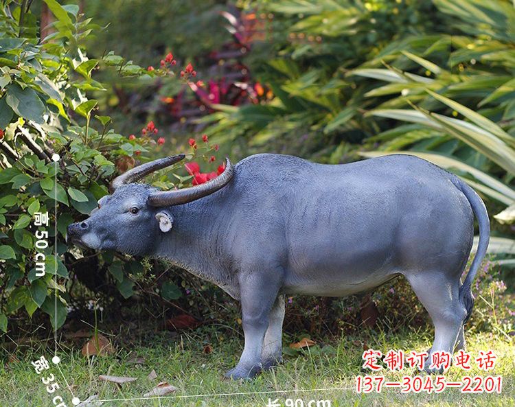 太原玻璃钢仿真水牛雕塑