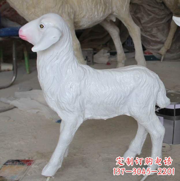 太原玻璃钢仿真小羊