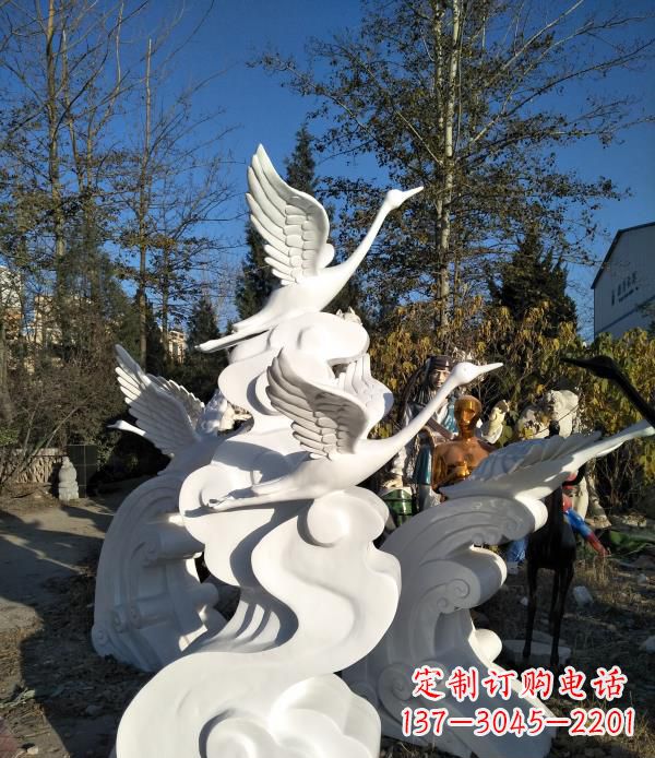 太原玻璃钢天鹅雕塑