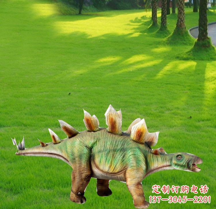 太原玻璃钢棘背龙仿真恐龙雕塑