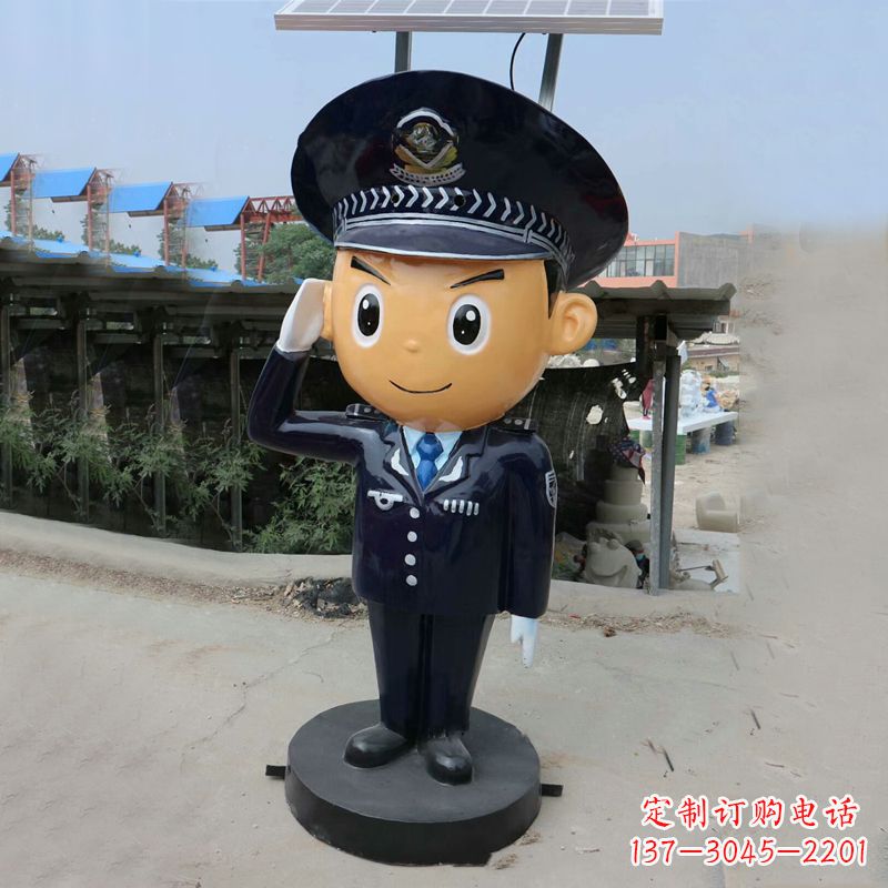 太原玻璃钢警察雕塑