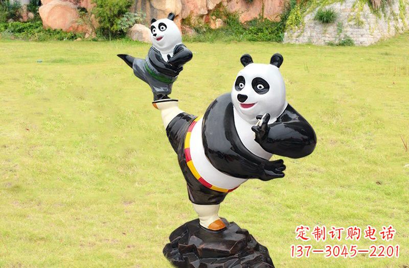 太原玻璃钢卡通功夫熊猫