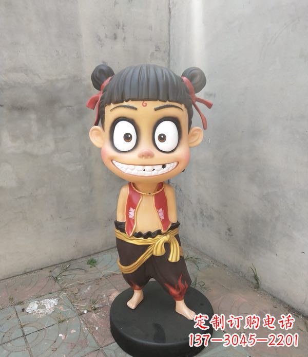 太原玻璃钢雕刻的神话传说——哪吒