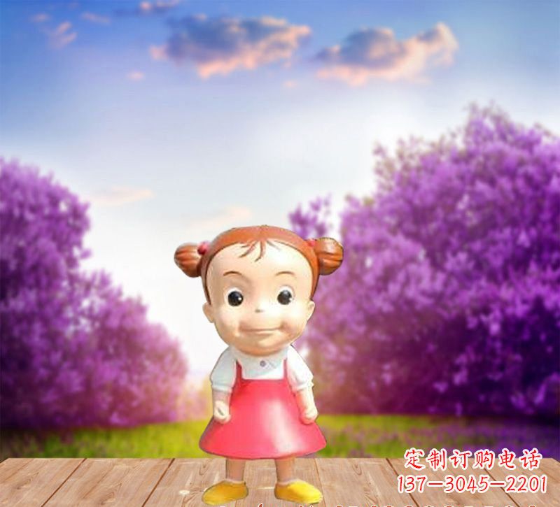 太原玻璃钢卡通小女孩雕塑