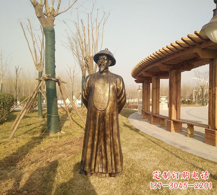 太原玻璃钢林则徐雕塑