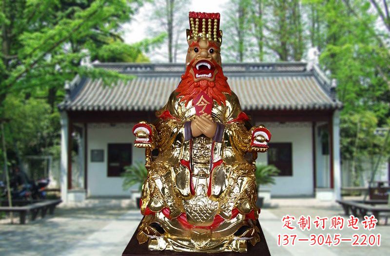 太原玻璃钢贴金龙王