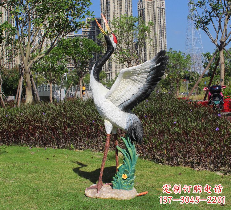 太原玻璃钢仙鹤雕塑