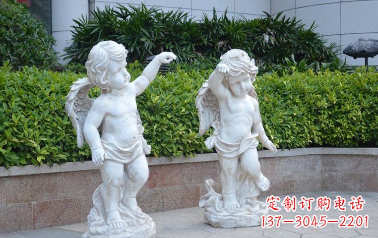 太原玻璃钢小天使雕塑 西方人物雕塑