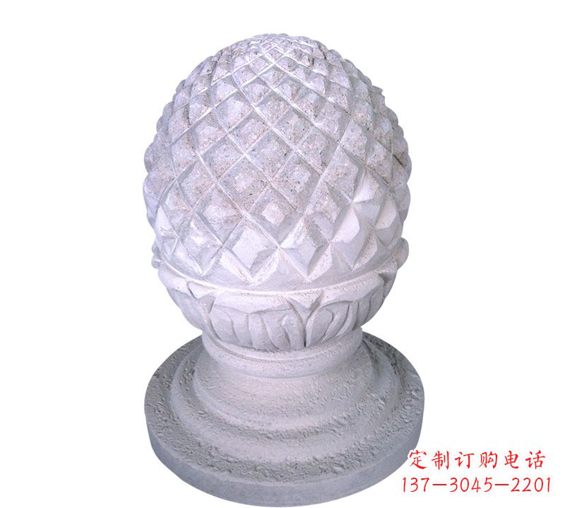 太原菠萝型挡车路障石球