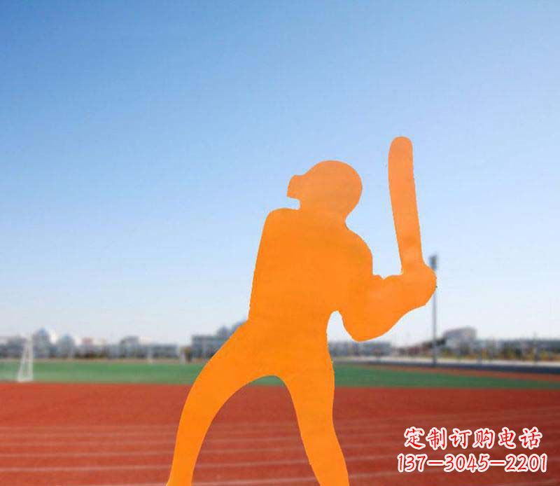 太原不锈钢棒球雕塑精美的艺术品