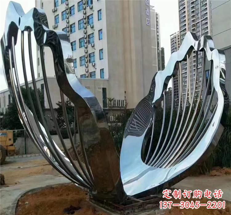太原不锈钢贝壳雕塑艺术与自然的完美结合