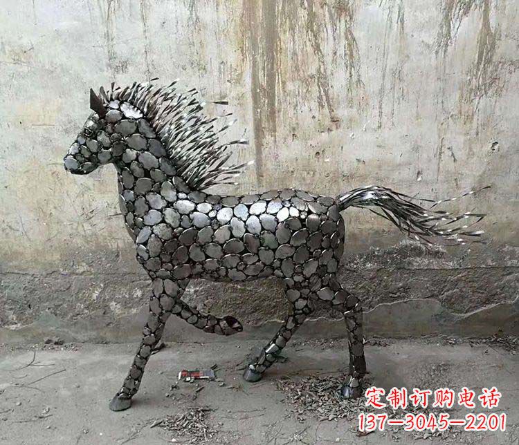 太原不锈钢奔马雕塑艺术与自由的象征
