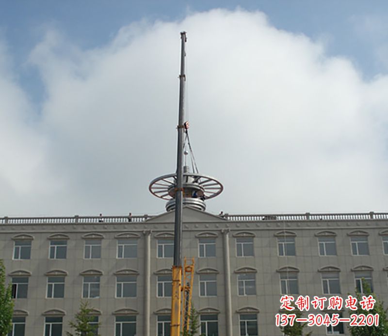 太原不锈钢避雷针雕塑——安全保护灵感之源
