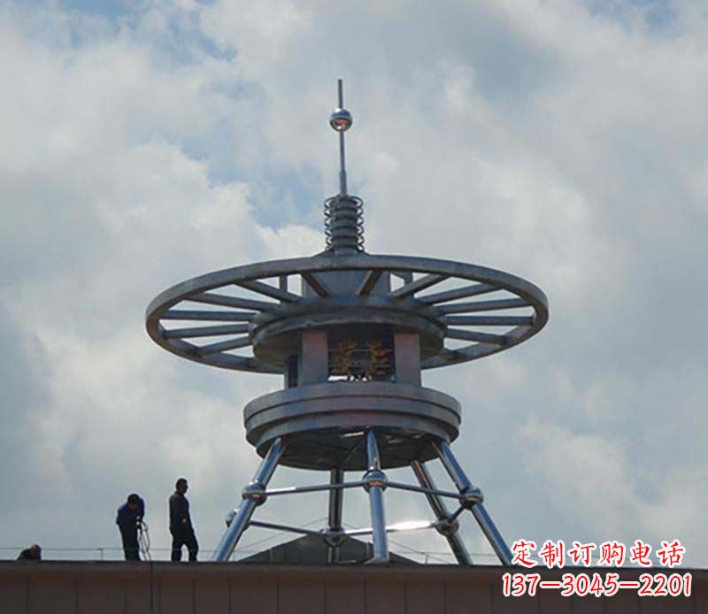 太原不锈钢避雷针造型景观雕塑