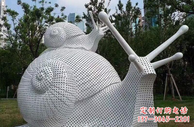 太原不锈钢蜗牛雕塑把自然美搬进家居