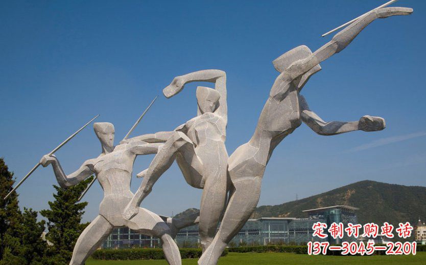 太原不锈钢标枪雕塑一种新型的艺术形式
