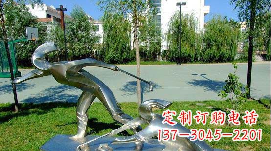 太原不锈钢冰壶运动雕塑